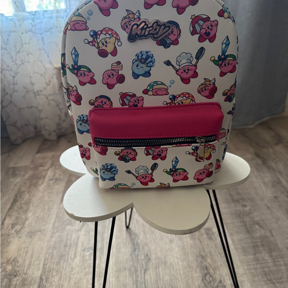 Nintendo Kirby Backpack - Pink and White